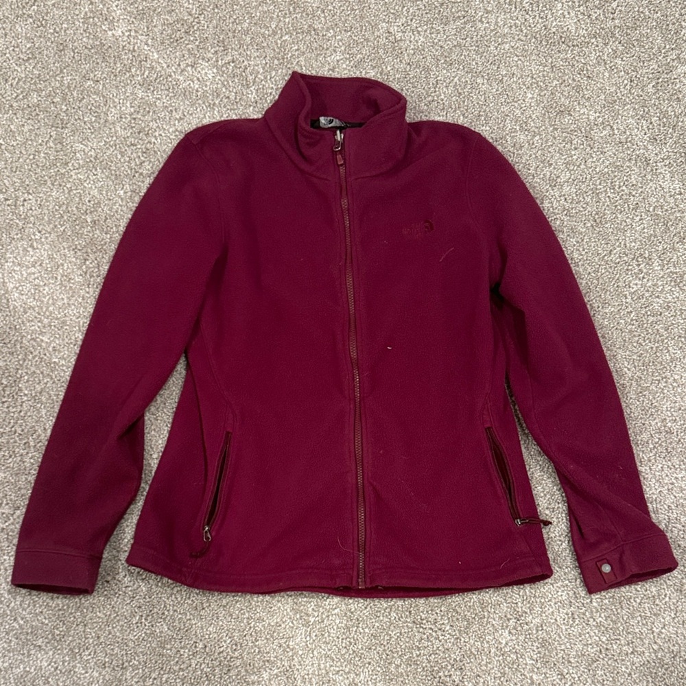 Maroon women’s The North Face jacket